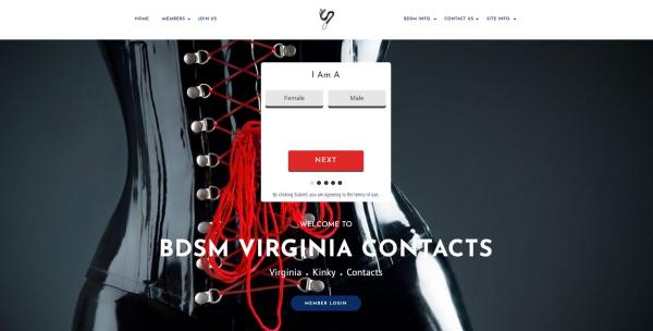 bdsm and fetish in virginia, usa